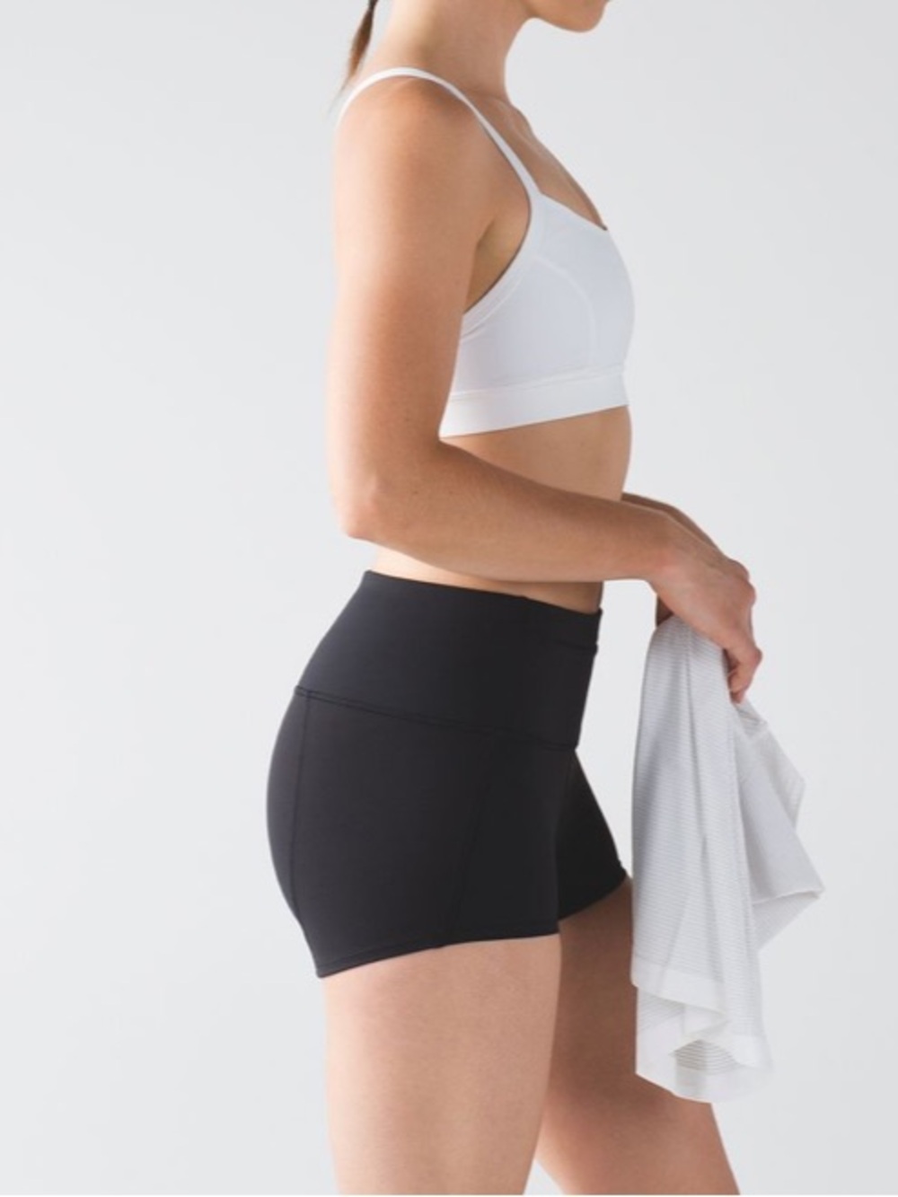 Lululemon Race Pace Tight Short HR 2” Black Womens 8 EUC running yoga training